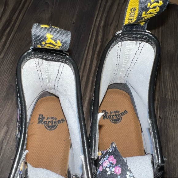 Dr. Martens Black Floral Air Wair Boots - Picture 11 of 15